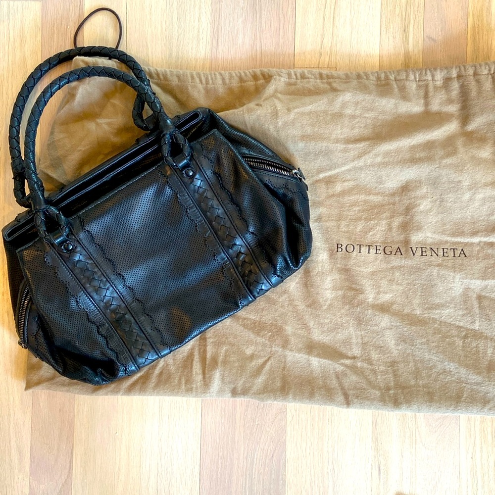 Bottega Veneta Black Hand Bag Authentic